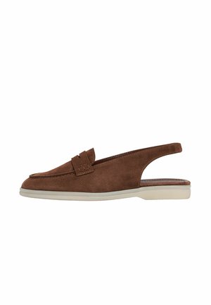 Ballerine sling - brown  suede