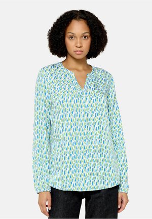 Cartoon, CARTOON MIT MUSTER BLUSENSHIRT - Blouse - green blue