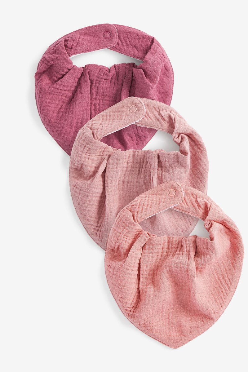 Kinder Schlafen & Träumen | Next 3 PACK MUSLIN DRIBBLE YOUNGER Lätzchen pink/rosa - DV53795 Kinder Schlafen & Träumen | Next 3 PACK MUSLIN DRIBBLE YOUNGER Lätzchen pink/rosa - DV53795