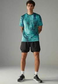 Next ACTIVE TIE DYE - Marškinėliai su spaudiniu - aqua blue