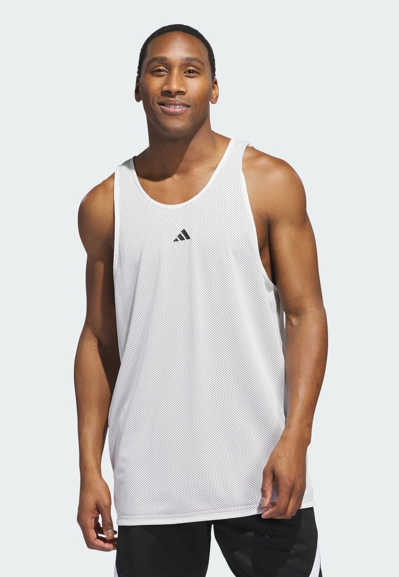 adidas Performance SELECT REVERSIBLE WARMUP - Topper - cloud white   black