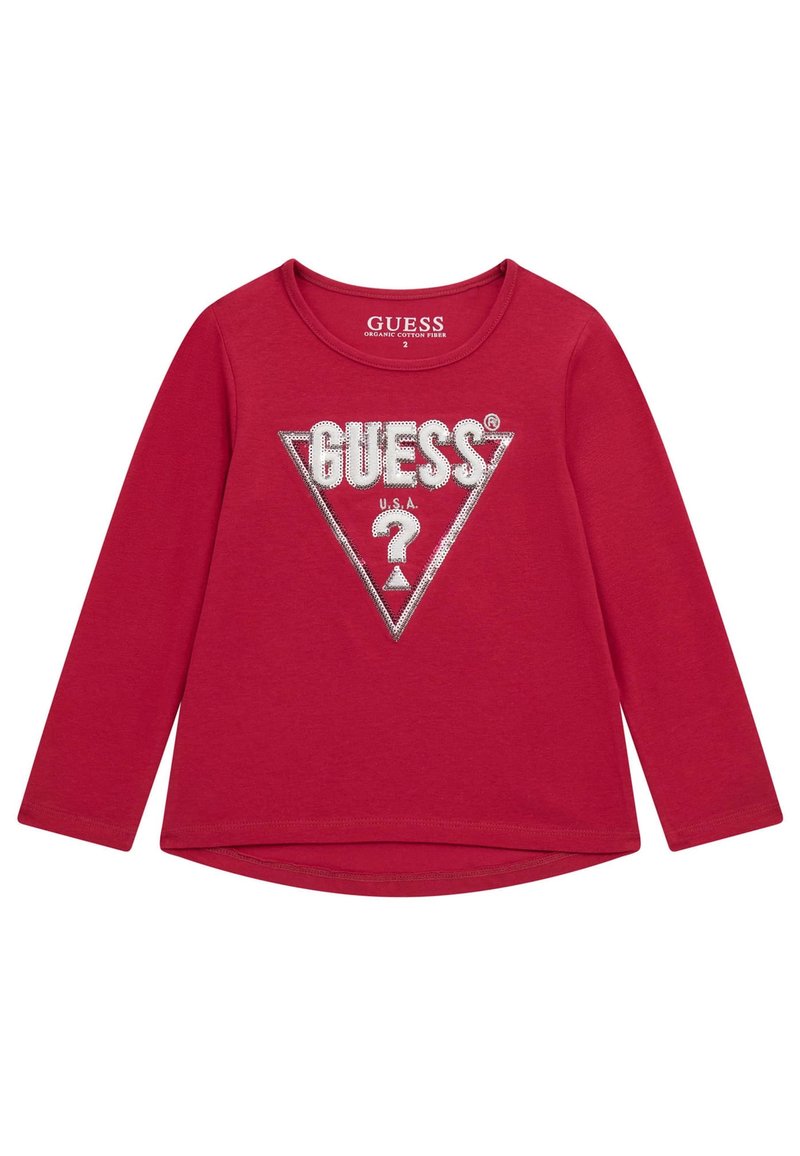 Guess LOGO - Ilgarankovis viršutinės dalies drabužis - rot