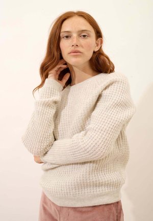 ROUND NECK - Pullover - heather pearl grey