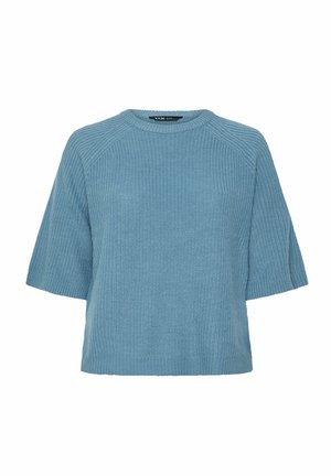 Yours Clothing, PLUS SIZE JUMPERS - Striktrøje - blue
