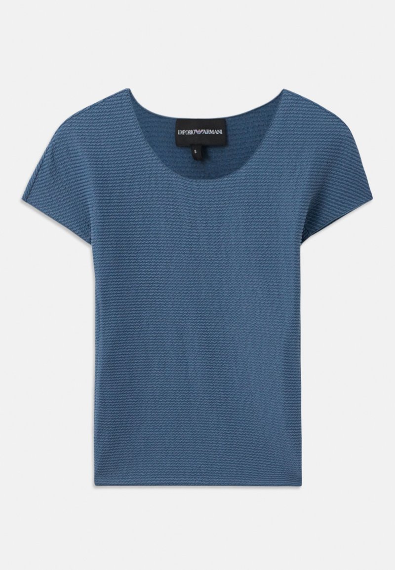 Emporio Armani T-shirt basic blauw Emporio Armani T-shirt basic blauw