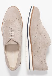 Anna Field LEATHER - Sapatos casuais com atacadores - light grey