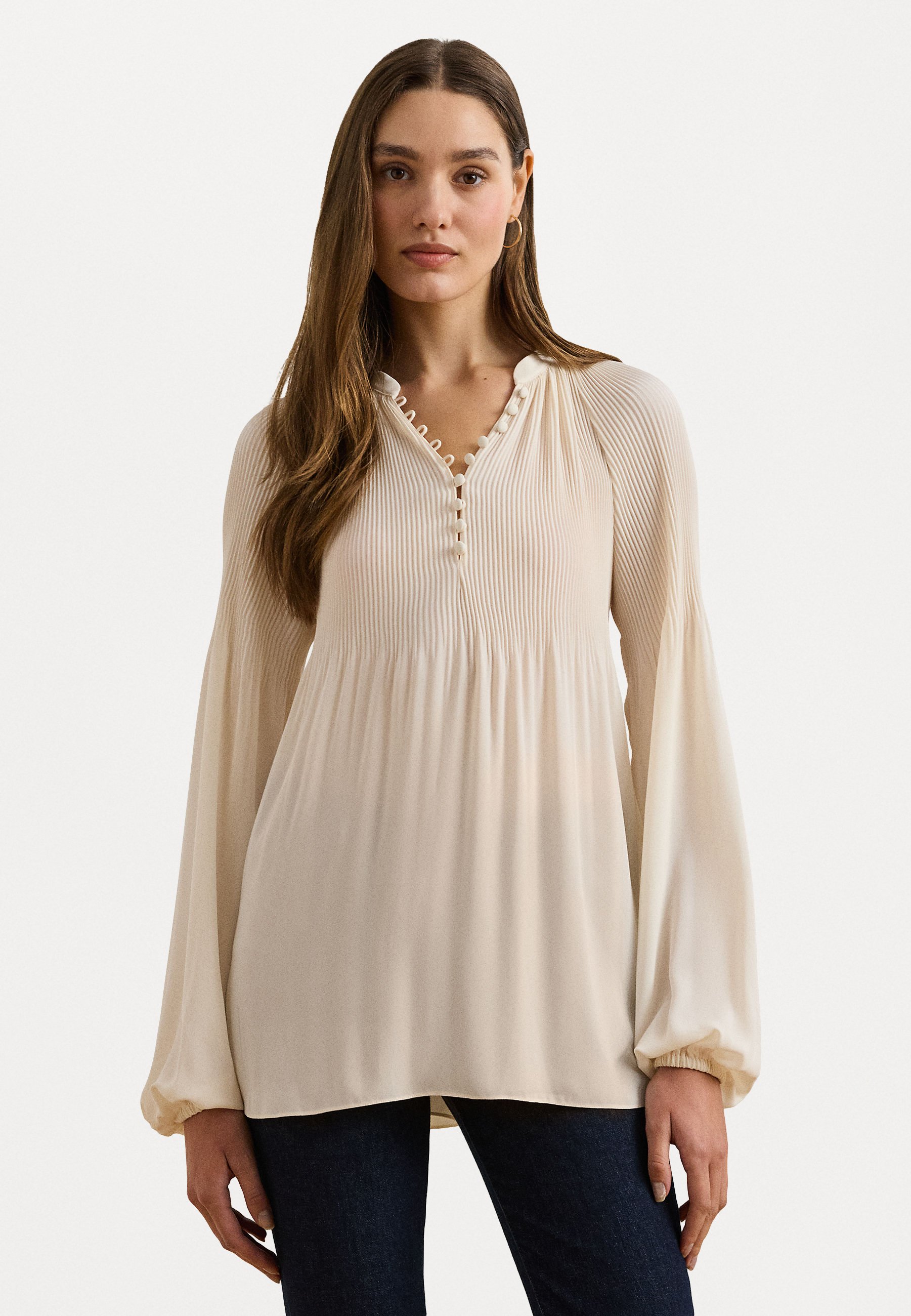 売れ筋商品|||ラルフローレン シャツ レディース トップス PLEATED ETTE BLOUSE - Blouse - mascarpone cream Lauren Ralph Lauren PLEATED GEORGETTE BLOUSE - Blouse