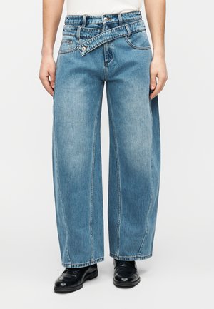 DOUBLE WASIT - Straight leg jeans - blue