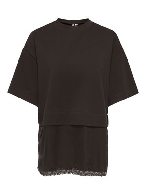ONLY, TOP ONLMEXA TOP - T-Shirt print - black coffee
