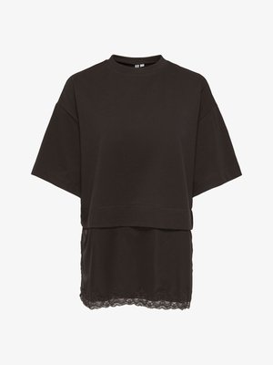 ONLY, TOP ONLMEXA TOP - T-Shirt print - black coffee