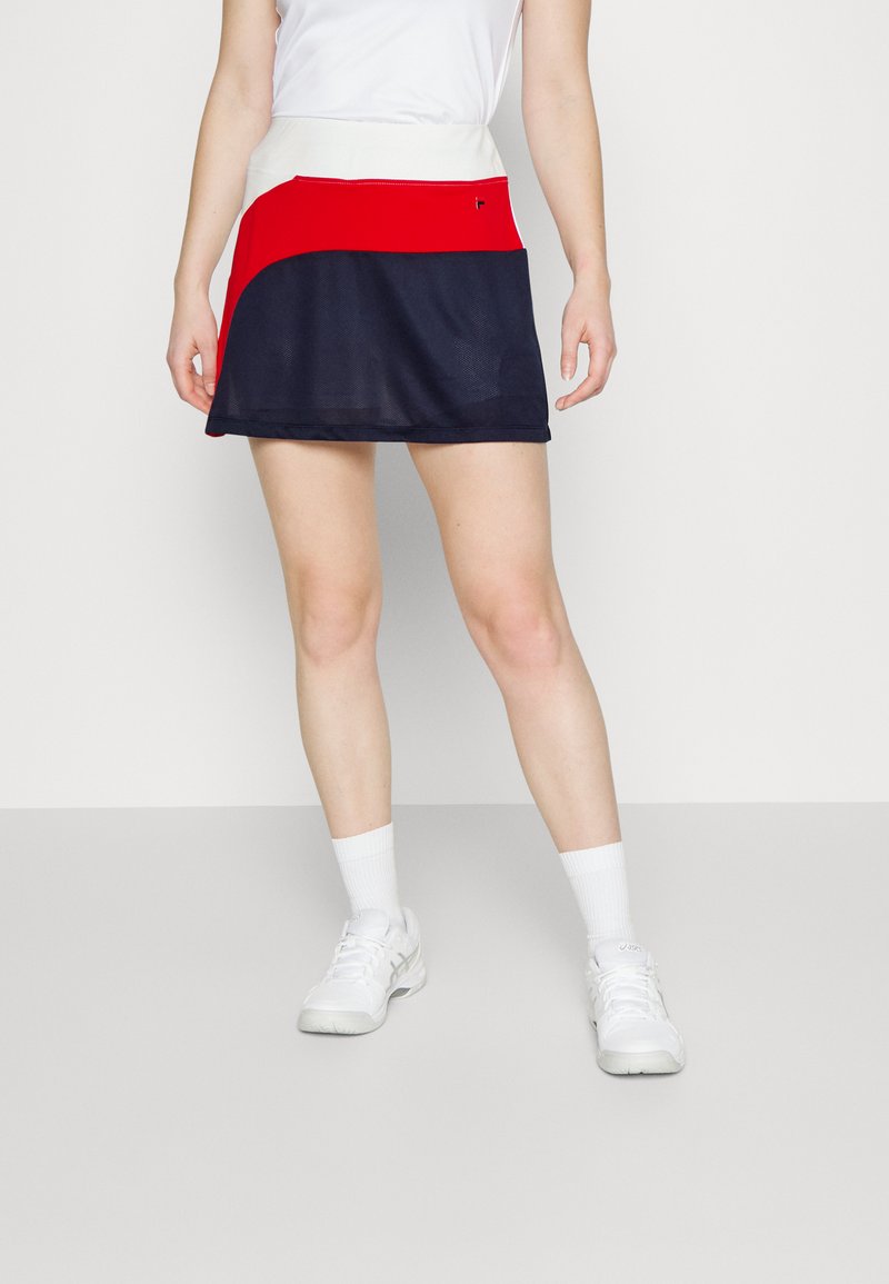 Fila SKORT MICHI Sports skirt white/navy/white Zalando.co.uk