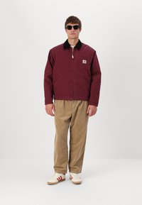 Carhartt WIP DETROIT JACKET Winterjacke malbec/black aged