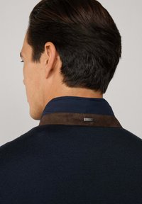 Hackett London Strukirani kaput - midnight blue