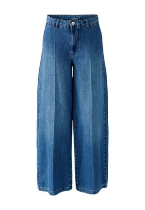 Oui, JEANS WIDE LEG - Relaxed fit jeans - bright blue denim