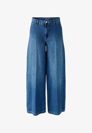 Oui, JEANS WIDE LEG - Jean boyfriend - bright blue denim
