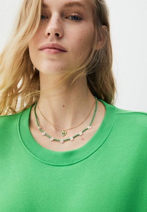 2PACK OF HEART AND BEAD - Necklace - green