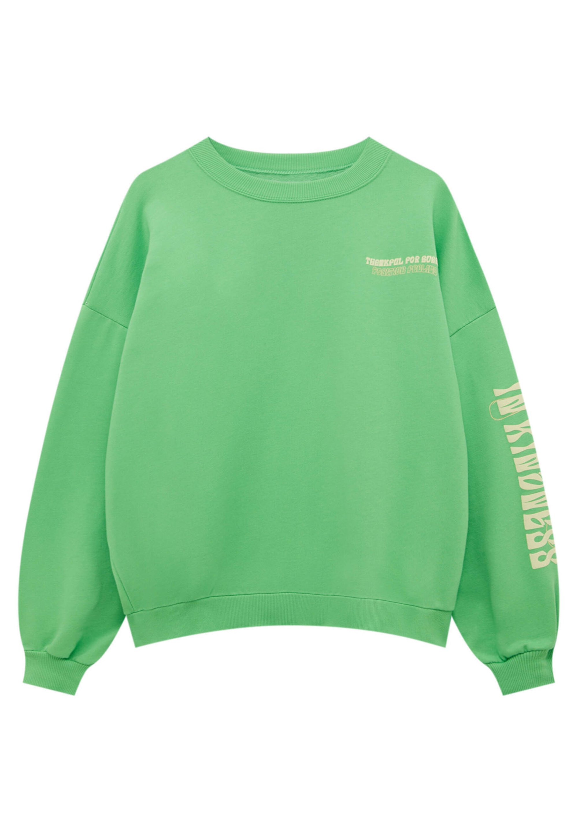 SLEEVE GRAPHIC - Sweatshirt - green 