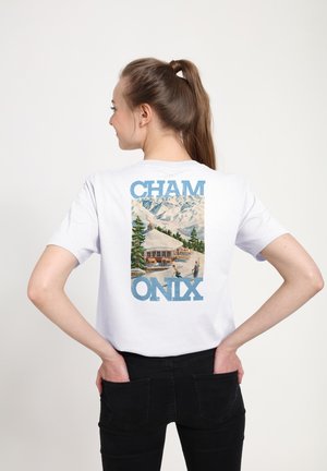 CHAMONIX-MONT - T-shirt z nadrukiem