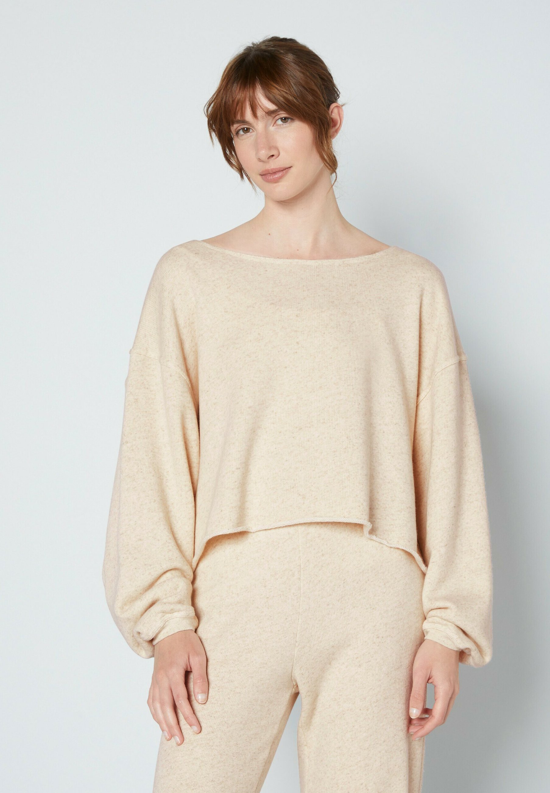 American Vintage ITONAY - Jumper - ecru chine/mottled beige