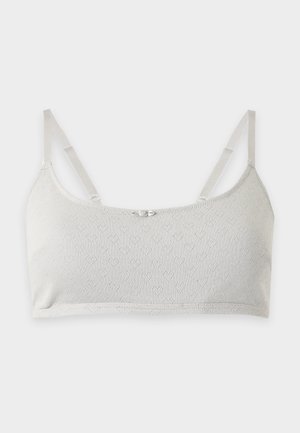 ONLY, ONLCARLA POINTELLE SCOOPED - Brassière - light grey melange