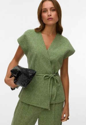 Vero Moda GILETS AWCHANEL TAILORED WAISTCOAT - Veste sans manches - kale