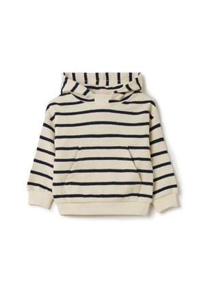 Hoodie - white blue