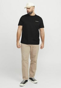 Jack & Jones PLUS SIZE RÜCKEN - T-shirts print - black