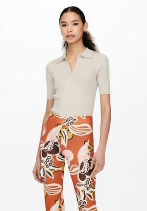 ONLY, KURZARM  - Polo shirt - beige