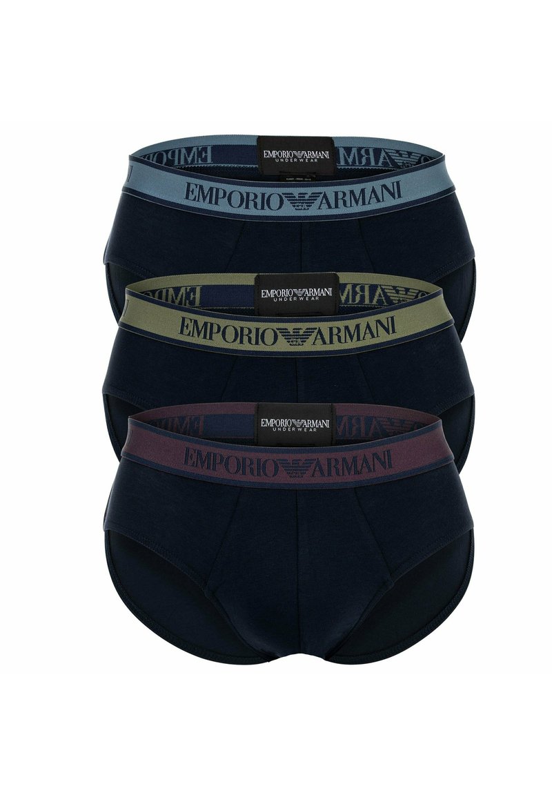 Emporio Armani - 3-PACK  - Slip - marine, Agrandir