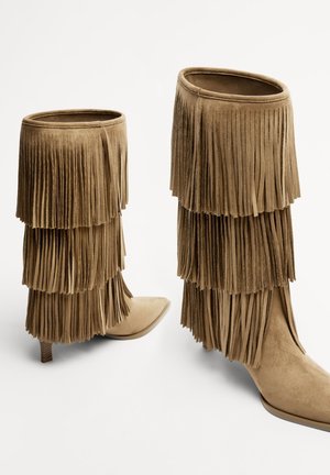 High Heel Stiefel - beige