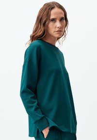 Jimmy Key CREW NECK LONG SLEEVED - Felpa - dark green