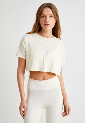 CROP - T-shirt basic - white