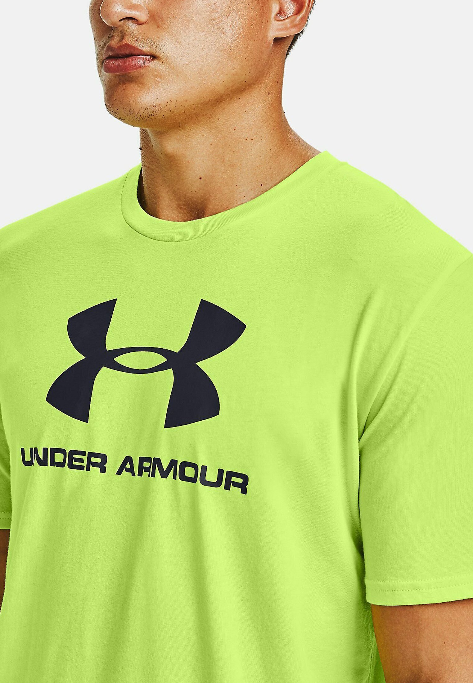 lime green under armour t shirt