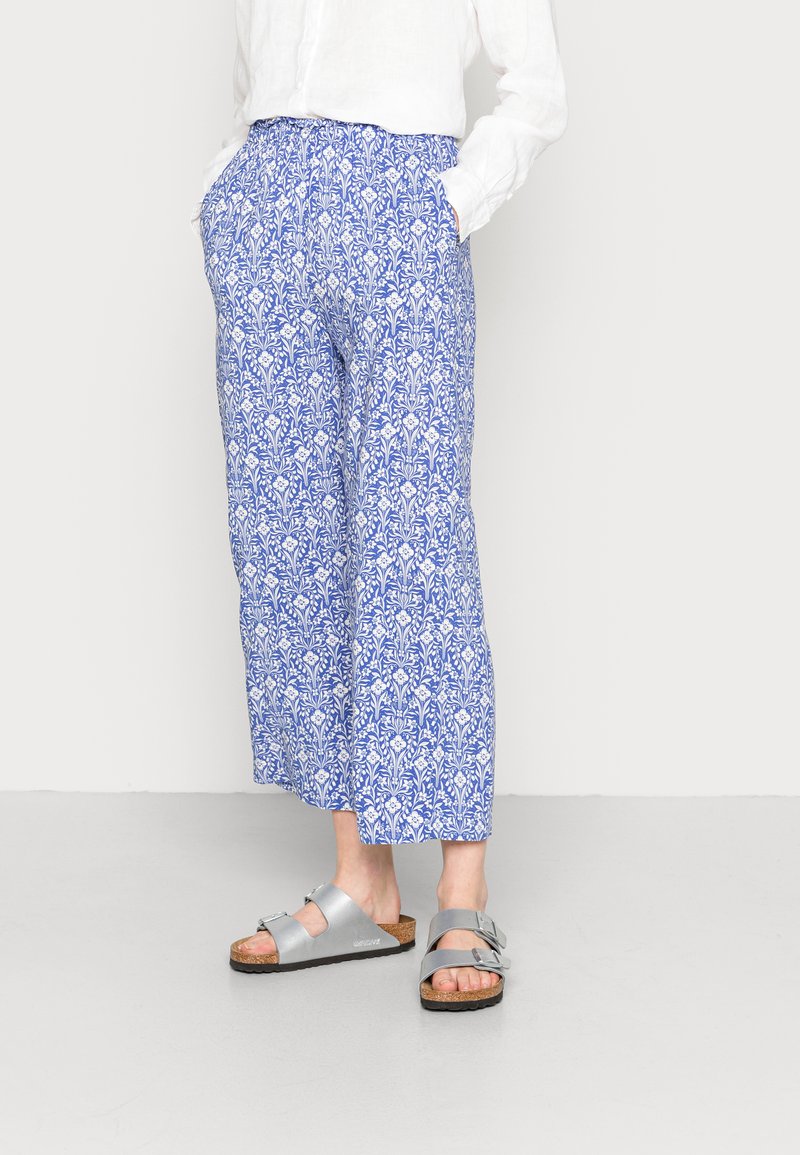 Lindex TROUSERS BELLA CROPPED - Calças - blue