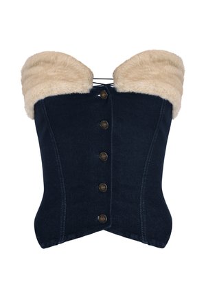 OW Collection DESI - Top - blue denim