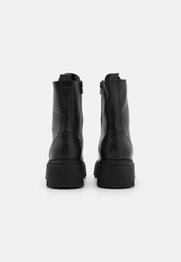 Bianco INDI LACE BOOT - Botine cu șireturi - black