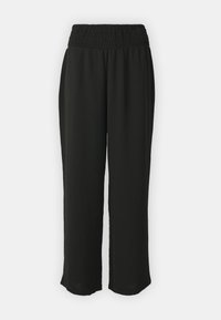 PCKLORE CROPPED PANTS - Pantaloni - black