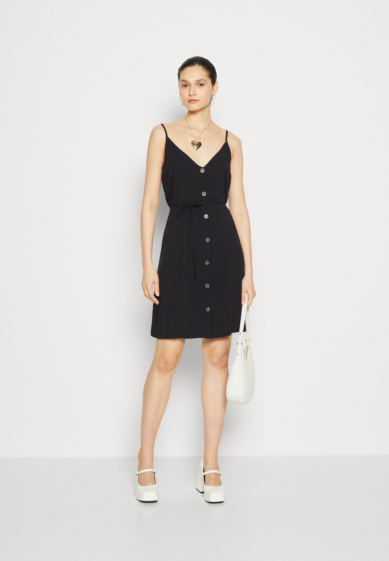 ONLNOVA LIFE VIS STRAP BUTTON DRESS