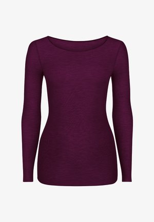 NUR DIE, X KILIAN KERNER LONGSLEEVE ROUNDNECK - Blouse - burgundy