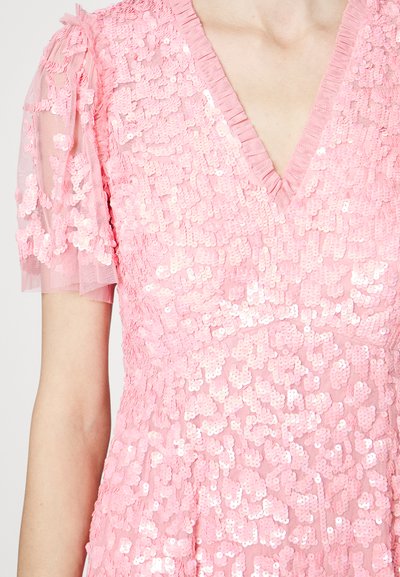 Needle & Thread DAPHNE V-NECK MINI DRESS - Cocktail φόρεμα / Φόρεμα για πάρτι - rose quartz