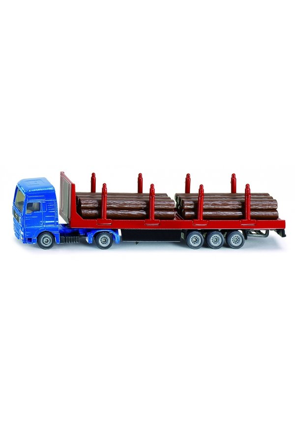 MET OPLEGGER VOOR HOUTTRANSPORT  – Spielzeugauto – blau