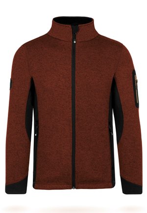 OUTDOOR ÜBERGANGS STRICKJACKE MIT SEITENTASCHEN - Fleecejacke - rot