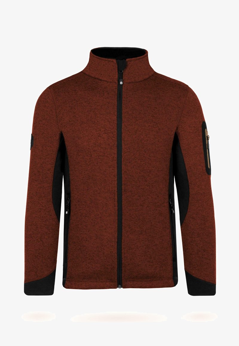normani Outdoor Sports OUTDOOR ÜBERGANGS STRICKJACKE MIT SEITENTASCHEN - Fleecejacke - rot