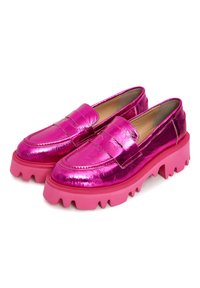 Cesare Gaspari PLATFORM LOAFERS  - Slipper - fushia