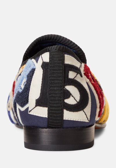 Polo Ralph Lauren PAXTON LOGO PATCH CANVAS SLIPPER - Slip-ons - navy/multi-coloured