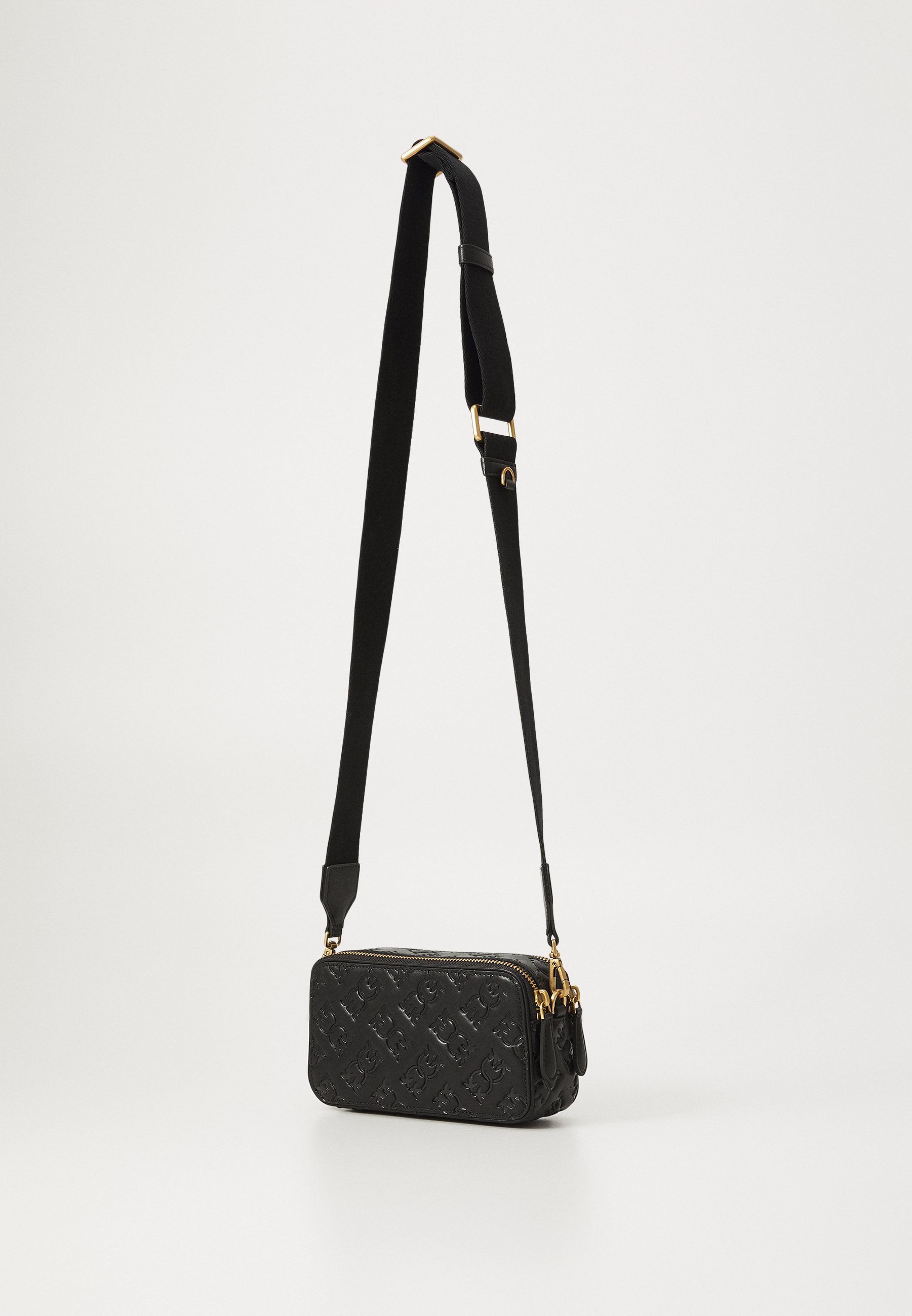Pinko CAMERA BAG MINI NASTRO LOGO - Cross body bag - black