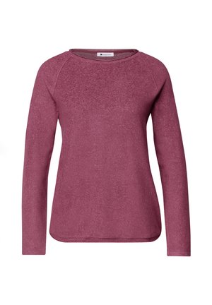 Street One, LANGARM SHIRT MIT RUNDHALS UND ROLLKANTE - Maglietta a manica lunga - dark clouded blush