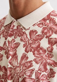 Marc O'Polo SHORTSLEEVE STRUCTURED QUALITY WITH ALLOVER PRINT - Poloshirt - multi  gray silk