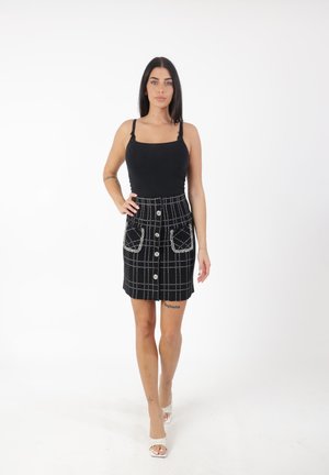 DAMEN ROCK - Falda de tubo - schwarz