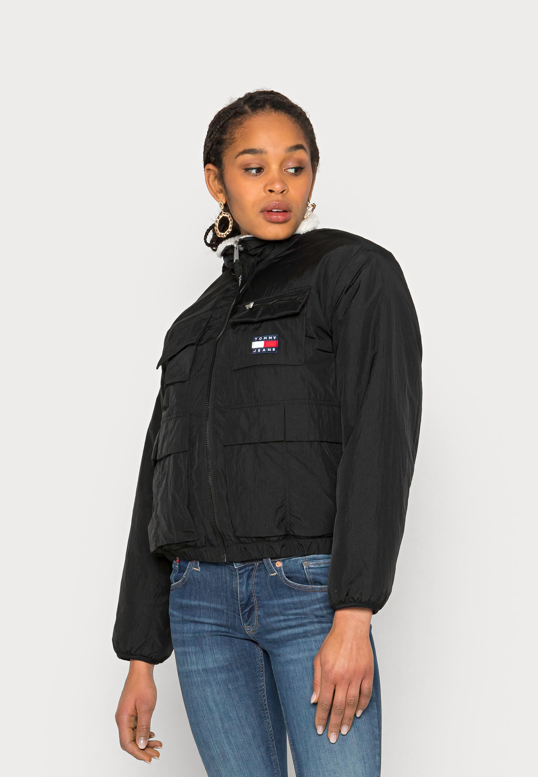 tommy jeans sherpa jacket